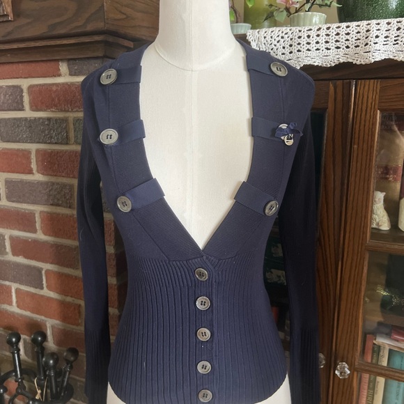 Karen Millen England Button-Up Cardigan Size 1 - Picture 6 of 7